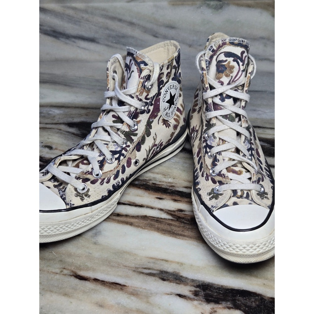 Converse Chuck Taylor All Star 70 Hi Floral Paisley Tapestry Sneakers 8 Women